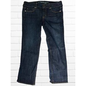 American Eagle Jeans Women's Size 10 Artist Crop Denim Blue